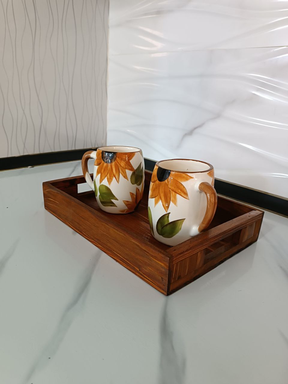 سینی رز گل چوب روس اصل .ضد اب
